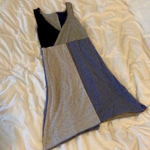 Handmade Color Block Sleeveless Cotton Dress